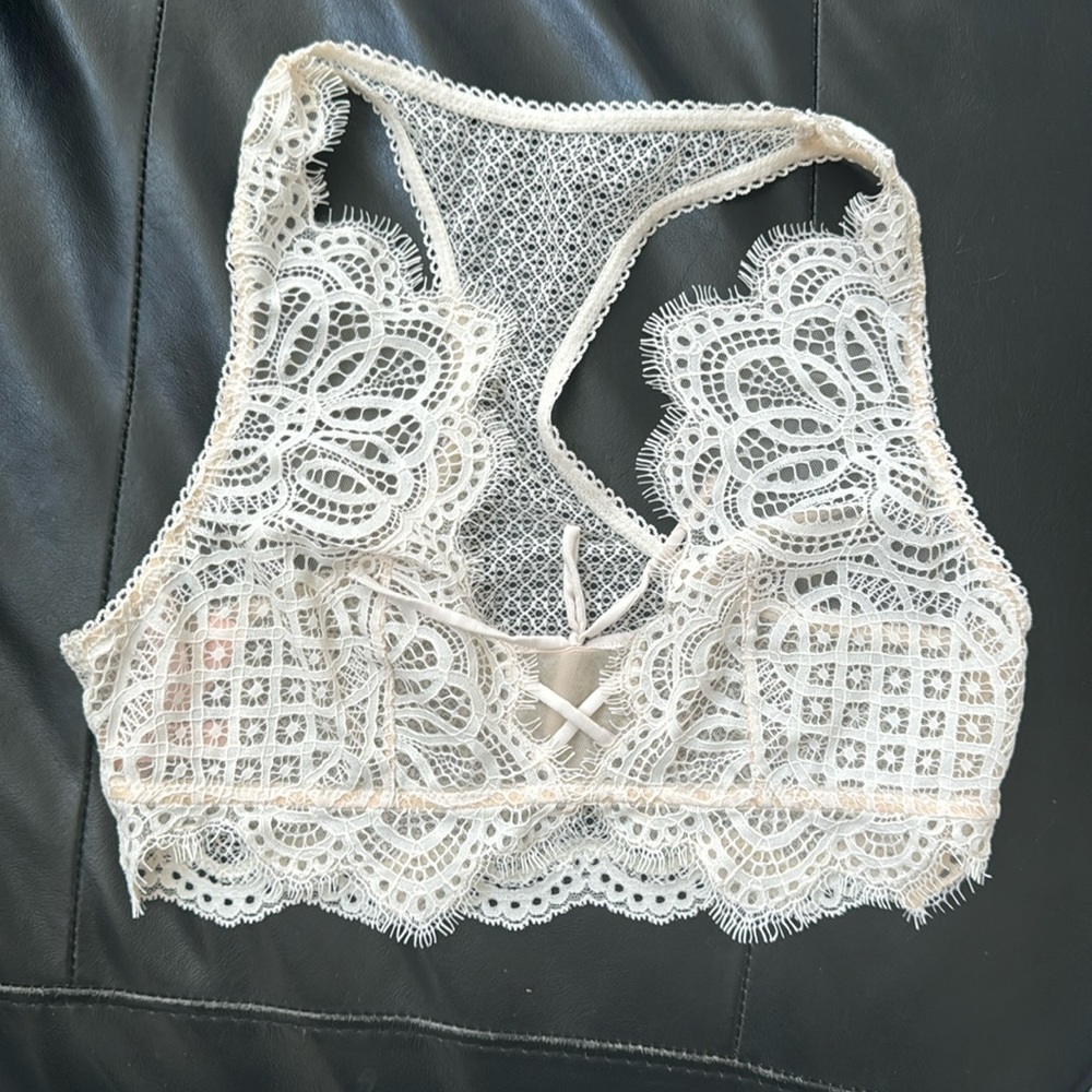 Victoria secret bralette,  size small, creamy white color